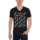 Men's Doodles T-Shirt - The Zebra Dazzle - Zebra High Contrast Apparel and Clothing for Parents and Kids