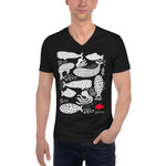 Men's Doodles T-Shirt - The Whales - Zebra High Contrast Apparel and Clothing for Parents and Kids