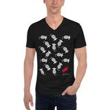 Men's Doodles T-Shirt - The Mice - Zebra High Contrast Apparel and Clothing for Parents and Kids