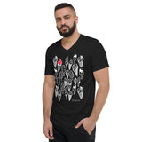 Men's Doodles T-Shirt - The Ice Cream Parlor - Zebra High Contrast Apparel and Clothing for Parents and Kids