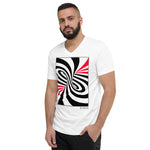 Men's Stripe T-shirt - The Twister - Zebra High Contrast Apparel and Clothing for Parents and Kids