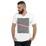 Men's Stripe T-shirt - The Wave - Zebra High Contrast Apparel and Clothing for Parents and Kids
