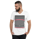 Men's Stripe T-shirt - The Event Horizon - Zebra High Contrast Apparel and Clothing for Parents and Kids