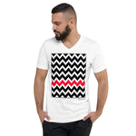 Men's Geometric T-Shirt - The Zig-Zags - Zebra High Contrast Apparel and Clothing for Parents and Kids