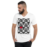 Men's Geometric T-Shirt - The Chevrons - Zebra High Contrast Apparel and Clothing for Parents and Kids