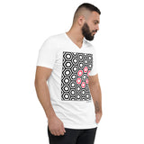 Men's Geometric T-Shirt - The Honeycomb - Zebra High Contrast Apparel and Clothing for Parents and Kids