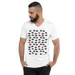 Men's Doodles T-Shirt - The Crowns - Zebra High Contrast Apparel and Clothing for Parents and Kids