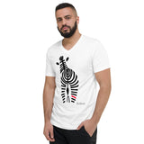 Men's Doodles T-Shirt - The Signature Zebra - Zebra High Contrast Apparel and Clothing for Parents and Kids