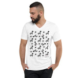 Men's Doodles T-Shirt - The Zebra Dazzle - Zebra High Contrast Apparel and Clothing for Parents and Kids