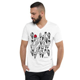 Men's Doodles T-Shirt - The Ice Cream Parlor - Zebra High Contrast Apparel and Clothing for Parents and Kids