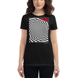 Women's Stripes T-Shirt - The Secret Agent - Zebra High Contrast Apparel and Clothing for Parents and Kids