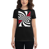 Women's Stripes T-Shirt - The Twister - Zebra High Contrast Apparel and Clothing for Parents and Kids