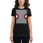 Women's Stripes T-Shirt - The Mad Zebra - Zebra High Contrast Apparel and Clothing for Parents and Kids