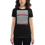 Women's Stripes T-Shirt - The Event Horizon - Zebra High Contrast Apparel and Clothing for Parents and Kids