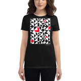 Women's Geometric T-Shirt - The Pablo - Zebra High Contrast Apparel and Clothing for Parents and Kids