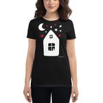 Women's Doodles T-Shirt - The Cabin - Zebra High Contrast Apparel and Clothing for Parents and Kids