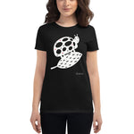Women's Doodles T-Shirt - The Ladybug - Zebra High Contrast Apparel and Clothing for Parents and Kids