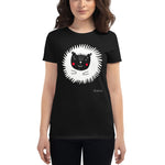 Women's Doodles T-Shirt - The Hedgehog - Zebra High Contrast Apparel and Clothing for Parents and Kids