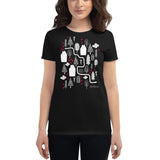 Women's Doodles T-Shirt - The Trail - Zebra High Contrast Apparel and Clothing for Parents and Kids