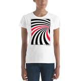 Women's Stripes T-Shirt - The Velodrome - Zebra High Contrast Apparel and Clothing for Parents and Kids