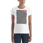 Women's Stripes T-Shirt - The Secret Agent - Zebra High Contrast Apparel and Clothing for Parents and Kids