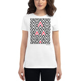 Women's Geometric T-Shirt - The Tree Tops - Zebra High Contrast Apparel and Clothing for Parents and Kids
