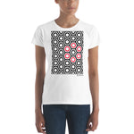 Women's Geometric T-Shirt - The Honeycomb - Zebra High Contrast Apparel and Clothing for Parents and Kids