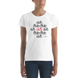 Women's Doodles T-Shirt - The Peloton - Zebra High Contrast Apparel and Clothing for Parents and Kids