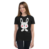 Kid's Doodles T-Shirt - The Bunny - Zebra High Contrast Apparel and Clothing for Parents and Kids