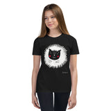 Kid's Doodles T-Shirt - The Hedgehog - Zebra High Contrast Apparel and Clothing for Parents and Kids