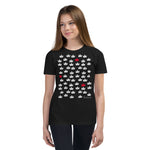 Kid's Doodles T-Shirt - The Crowns - Zebra High Contrast Apparel and Clothing for Parents and Kids