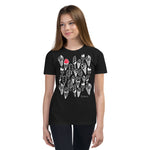 Kid's Doodles T-Shirt - The Ice Cream Parlor - Zebra High Contrast Apparel and Clothing for Parents and Kids