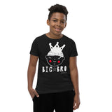 Kid's Doodles T-Shirt - The Big Bro - Zebra High Contrast Apparel and Clothing for Parents and Kids