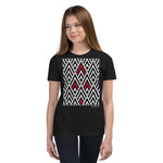 Kid's Geometric T-Shirt - The Tree Tops - Zebra High Contrast Apparel and Clothing for Parents and Kids