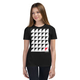 Kid's Geometric T-Shirt - The Rising Moons - Zebra High Contrast Apparel and Clothing for Parents and Kids