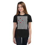 Kid's Geometric T-Shirt - The Diamonds - Zebra High Contrast Apparel and Clothing for Parents and Kids