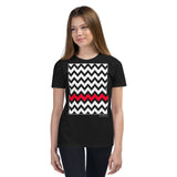Kid's Geometric T-Shirt - The Zig-Zags - Zebra High Contrast Apparel and Clothing for Parents and Kids