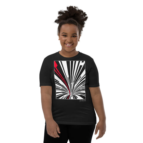 Kid's Stripes T-Shirt - The Odyssey - Zebra High Contrast Apparel and Clothing for Parents and Kids