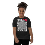 Kid's Stripes T-Shirt - The Secret Agent - Zebra High Contrast Apparel and Clothing for Parents and Kids