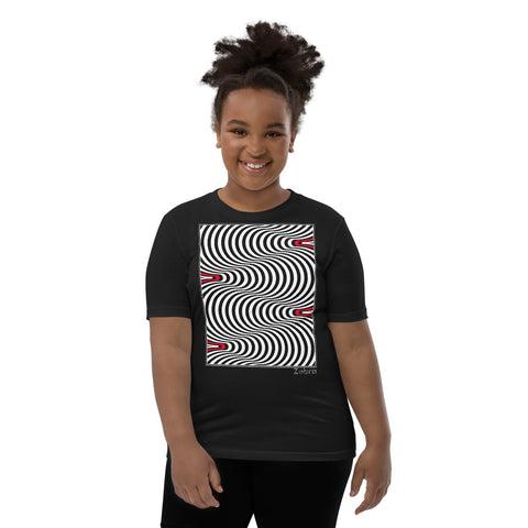 Kid's Stripes T-Shirt - The Towers - Zebra High Contrast Apparel and Clothing for Parents and Kids