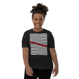 Kid's Stripes T-Shirt - The Wave - Zebra High Contrast Apparel and Clothing for Parents and Kids