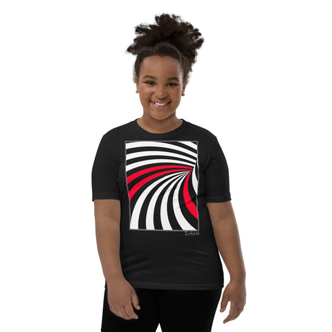 Kid's Stripes T-Shirt - The Velodrome - Zebra High Contrast Apparel and Clothing for Parents and Kids