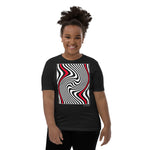 Kid's Stripes T-Shirt - The Swirl - Zebra High Contrast Apparel and Clothing for Parents and Kids