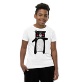 Kid's Doodles T-Shirt - The Big Bear - Zebra High Contrast Apparel and Clothing for Parents and Kids