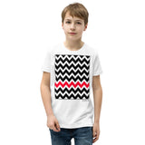 Kid's Geometric T-Shirt - The Zig-Zags - Zebra High Contrast Apparel and Clothing for Parents and Kids
