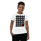 Kid's Geometric T-Shirt - The Rising Moons - Zebra High Contrast Apparel and Clothing for Parents and Kids