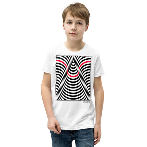 Kid's Stripes T-Shirt - The Pyramid - Zebra High Contrast Apparel and Clothing for Parents and Kids