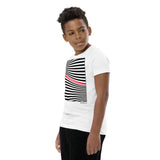 Kid's Stripes T-Shirt - The Wave - Zebra High Contrast Apparel and Clothing for Parents and Kids