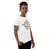 Kid's Doodles T-Shirt - The Peloton - Zebra High Contrast Apparel and Clothing for Parents and Kids